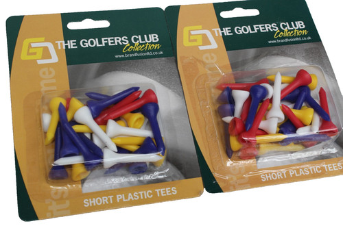Packs plastic golf tees - 30,